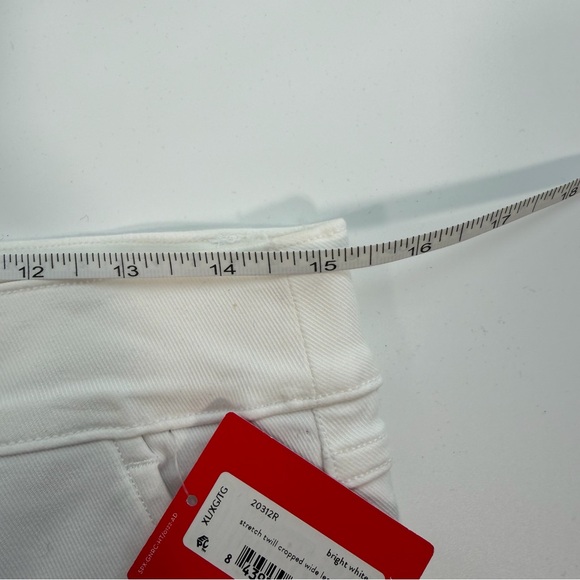 SPANX Women's White‎ Stretch Twill Cropped Wide-Leg Pants NWT Size XL - Picture 5 of 12